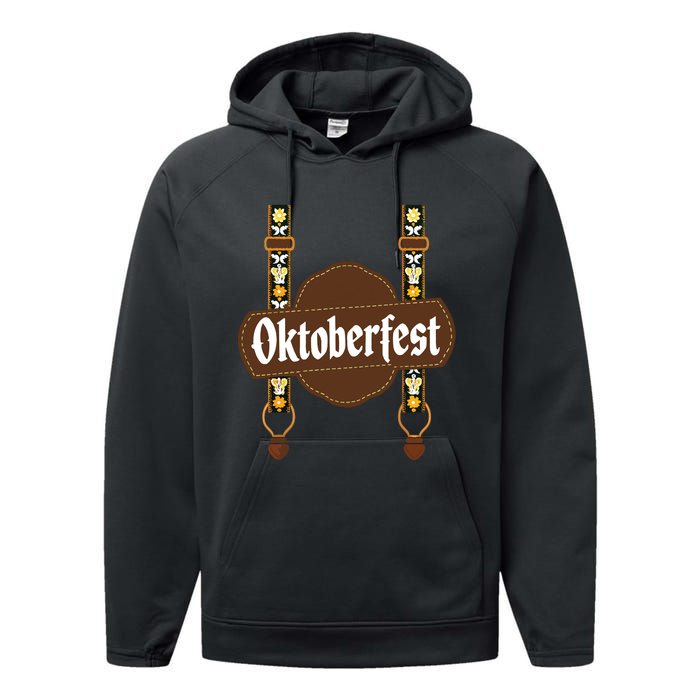 Oktoberfest Lederhosen Costume Cute German Bavarian Performance Fleece Hoodie