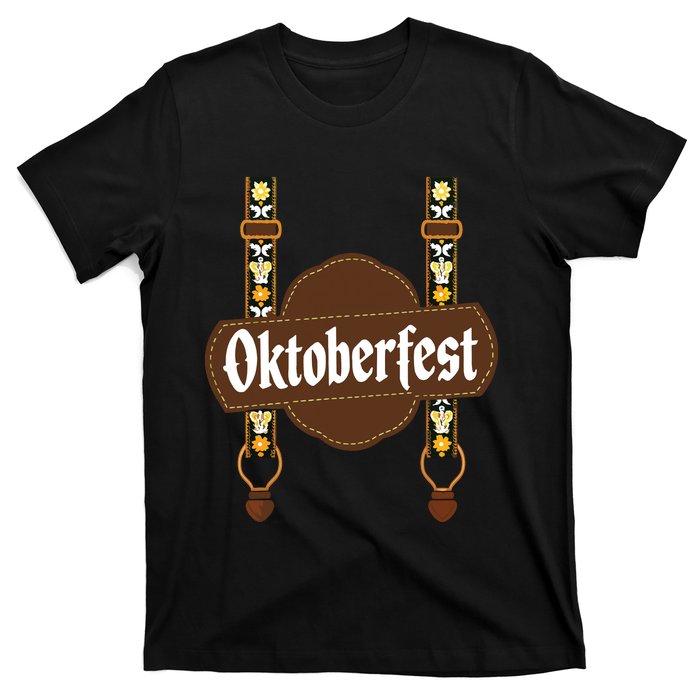 Oktoberfest Lederhosen Costume Cute German Bavarian T-Shirt