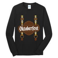 Oktoberfest Lederhosen Costume Cute German Bavarian Tall Long Sleeve T-Shirt