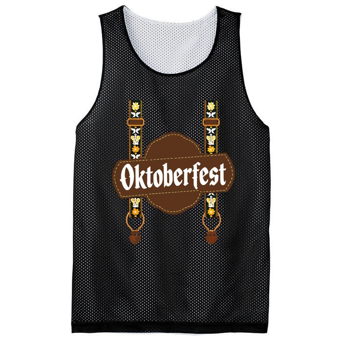 Oktoberfest Lederhosen Costume Cute German Bavarian Mesh Reversible Basketball Jersey Tank