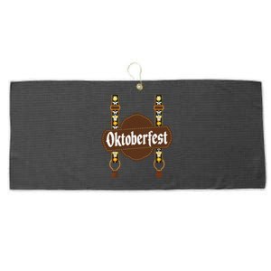 Oktoberfest Lederhosen Costume Cute German Bavarian Large Microfiber Waffle Golf Towel