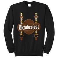 Oktoberfest Lederhosen Costume Cute German Bavarian Tall Sweatshirt