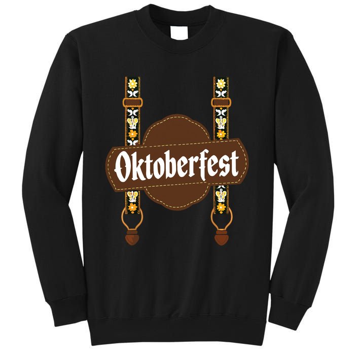 Oktoberfest Lederhosen Costume Cute German Bavarian Tall Sweatshirt