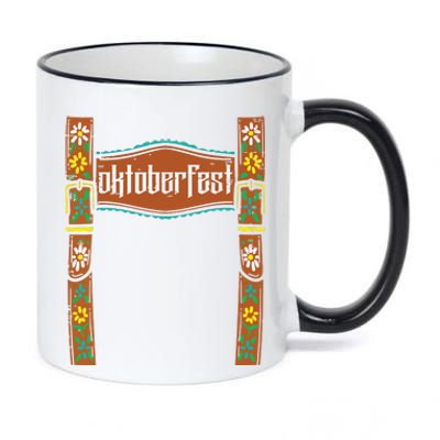 Oktoberfest Lederhosen Costume Cute German Bavarian 11oz Black Color Changing Mug