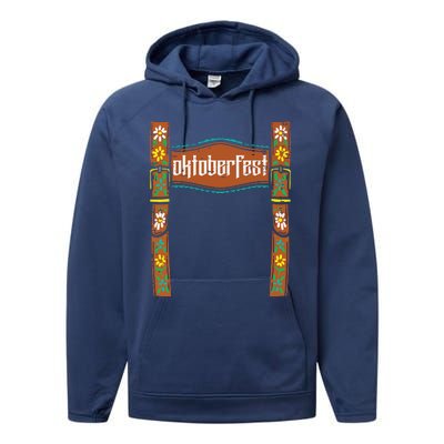 Oktoberfest Lederhosen Costume Cute German Bavarian Performance Fleece Hoodie