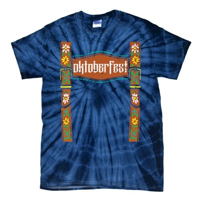 Oktoberfest Lederhosen Costume Cute German Bavarian Tie-Dye T-Shirt