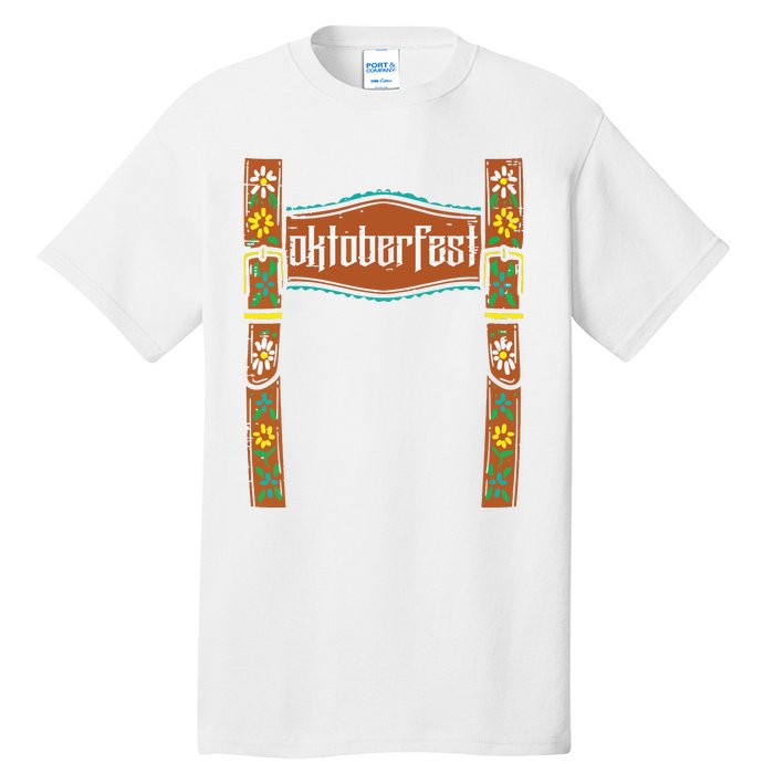 Oktoberfest Lederhosen Costume Cute German Bavarian Tall T-Shirt