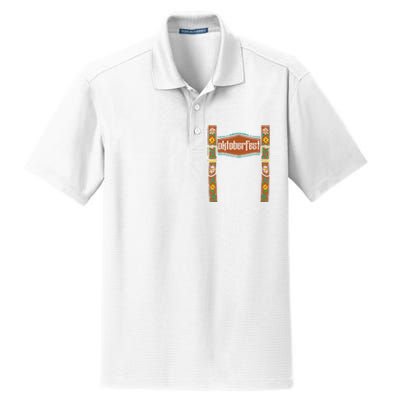 Oktoberfest Lederhosen Costume Cute German Bavarian Dry Zone Grid Polo