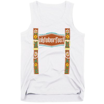 Oktoberfest Lederhosen Costume Cute German Bavarian Tank Top