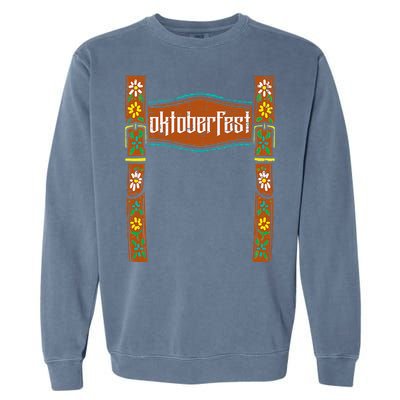 Oktoberfest Lederhosen Costume Cute German Bavarian Garment-Dyed Sweatshirt