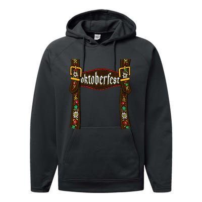 Oktoberfest Lederhosen Costume Cute German Bavarian Performance Fleece Hoodie