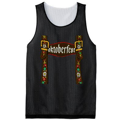 Oktoberfest Lederhosen Costume Cute German Bavarian Mesh Reversible Basketball Jersey Tank