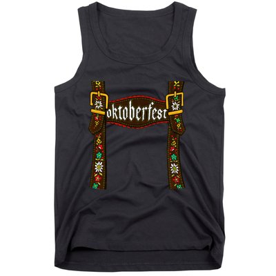 Oktoberfest Lederhosen Costume Cute German Bavarian Tank Top