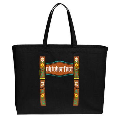 Oktoberfest Lederhosen Costume Cute German Bavarian Boys Cotton Canvas Jumbo Tote