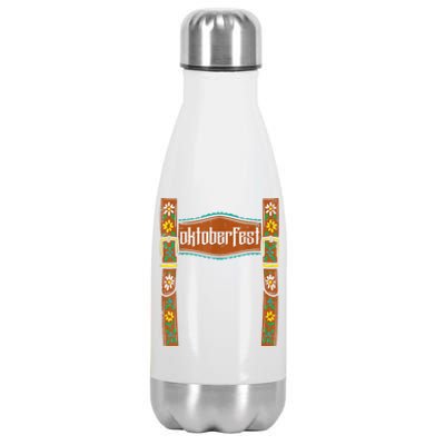 Oktoberfest Lederhosen Costume Cute German Bavarian Boys Stainless Steel Insulated Water Bottle