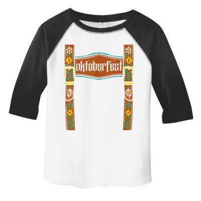 Oktoberfest Lederhosen Costume Cute German Bavarian Boys Toddler Fine Jersey T-Shirt