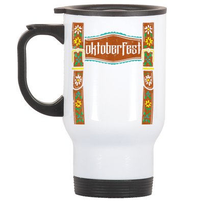 Oktoberfest Lederhosen Costume Cute German Bavarian Boys Stainless Steel Travel Mug