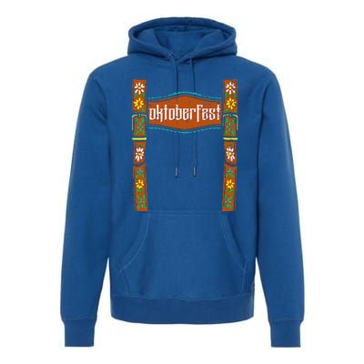 Oktoberfest Lederhosen Costume Cute German Bavarian Premium Hoodie