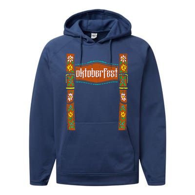 Oktoberfest Lederhosen Costume Cute German Bavarian Performance Fleece Hoodie