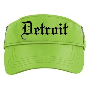 Old English Detroit D Michigan Logo Adult Drive Performance Visor