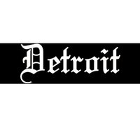 Old English Detroit D Michigan Logo Bumper Sticker