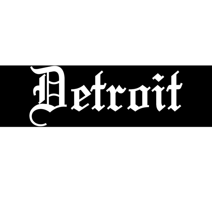 Old English Detroit D Michigan Logo Bumper Sticker