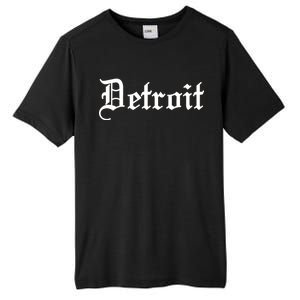 Old English Detroit D Michigan Logo Tall Fusion ChromaSoft Performance T-Shirt