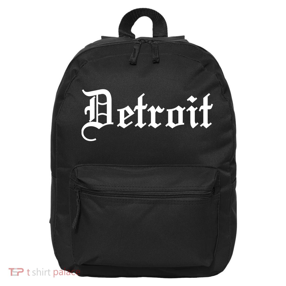 Old English Detroit D Michigan Logo 16 in Basic Backpack