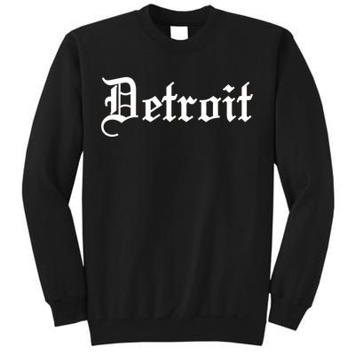 Old English Detroit D Michigan Logo Tall Sweatshirt