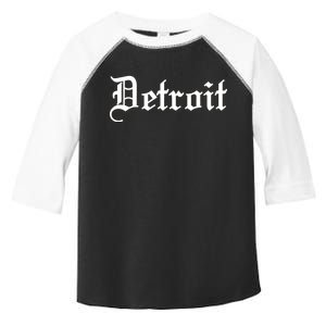 Old English Detroit D Michigan Logo Toddler Fine Jersey T-Shirt