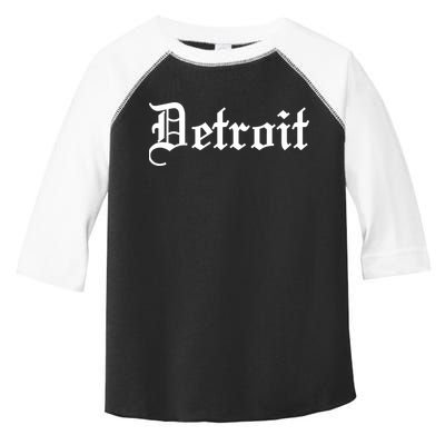 Old English Detroit D Michigan Logo Toddler Fine Jersey T-Shirt