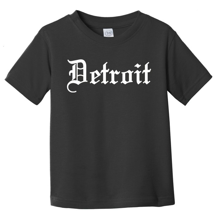 Old English Detroit D Michigan Logo Toddler T-Shirt