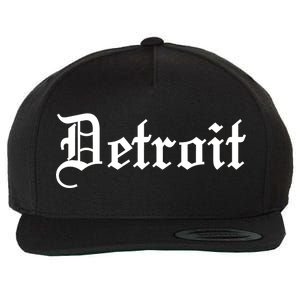 Old English Detroit D Michigan Logo Wool Snapback Cap