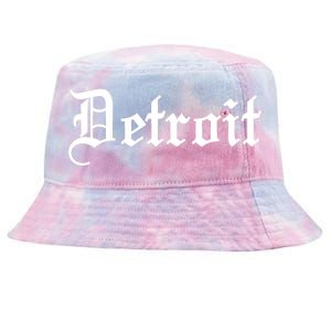 Old English Detroit D Michigan Logo Tie-Dyed Bucket Hat