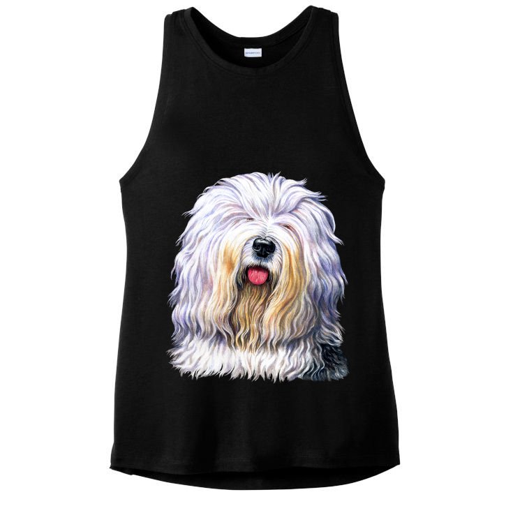 Old English Sheepdog Ladies PosiCharge Tri-Blend Wicking Tank