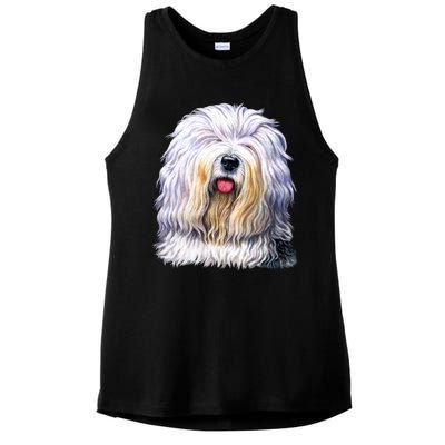 Old English Sheepdog Ladies PosiCharge Tri-Blend Wicking Tank