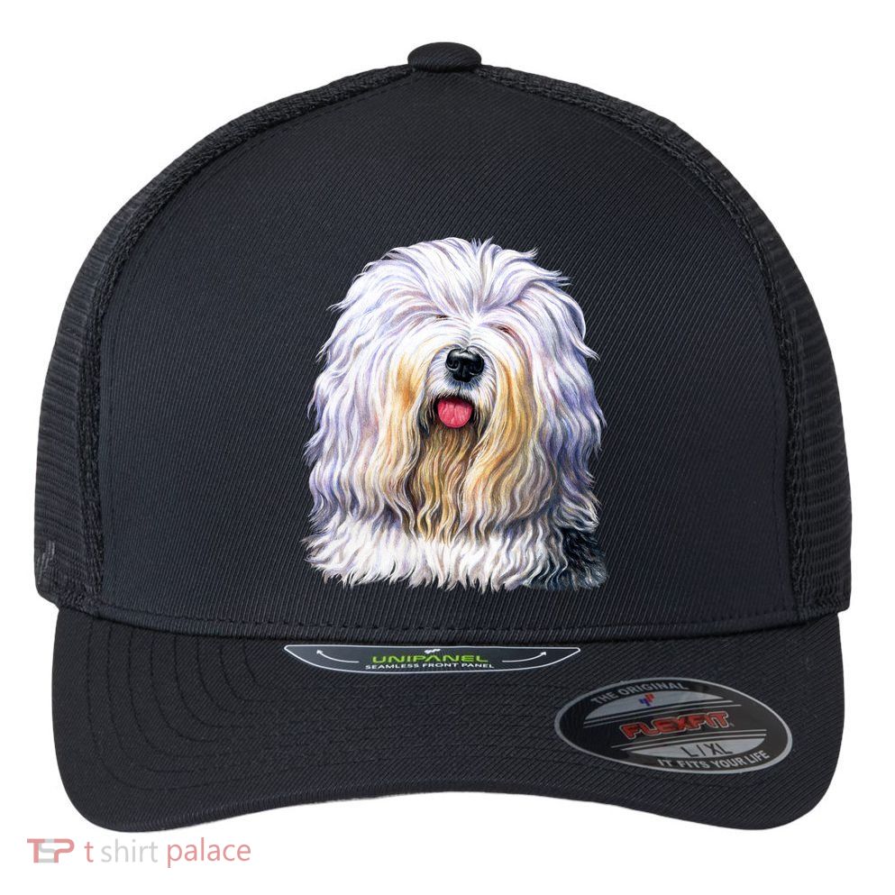 Old English Sheepdog Flexfit Unipanel Trucker Cap