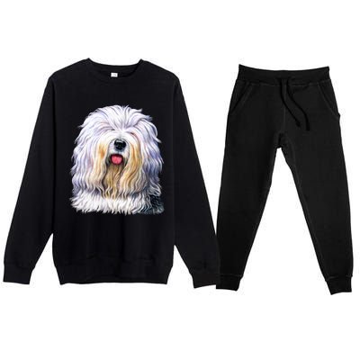 Old English Sheepdog Premium Crewneck Sweatsuit Set