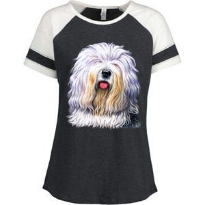 Old English Sheepdog Enza Ladies Jersey Colorblock Tee