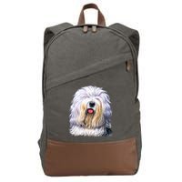 Old English Sheepdog Cotton Canvas Backpack