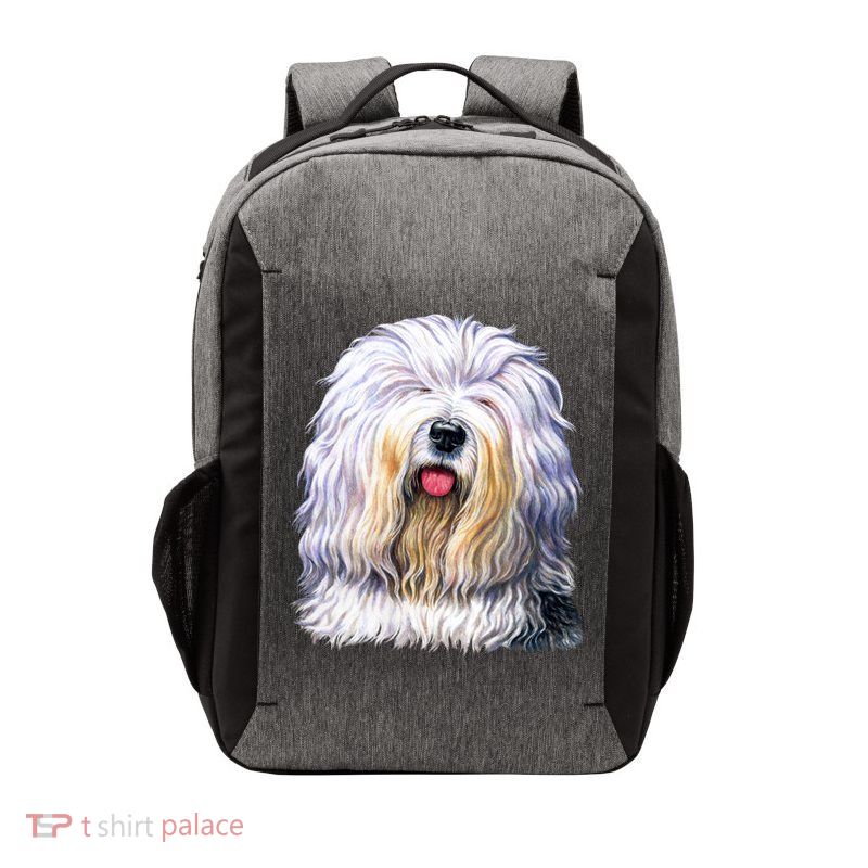 Old English Sheepdog Vector Backpack