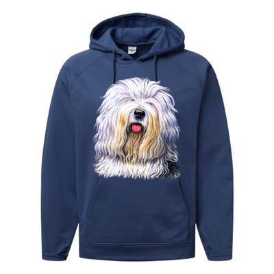 Old English Sheepdog Performance Fleece Hoodie