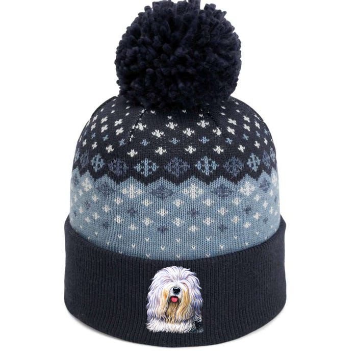 Old English Sheepdog The Baniff Cuffed Pom Beanie