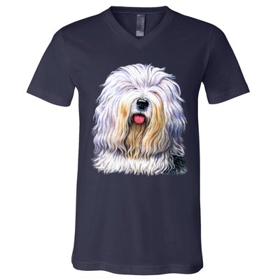 Old English Sheepdog V-Neck T-Shirt