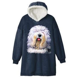 Old English Sheepdog Hooded Wearable Blanket