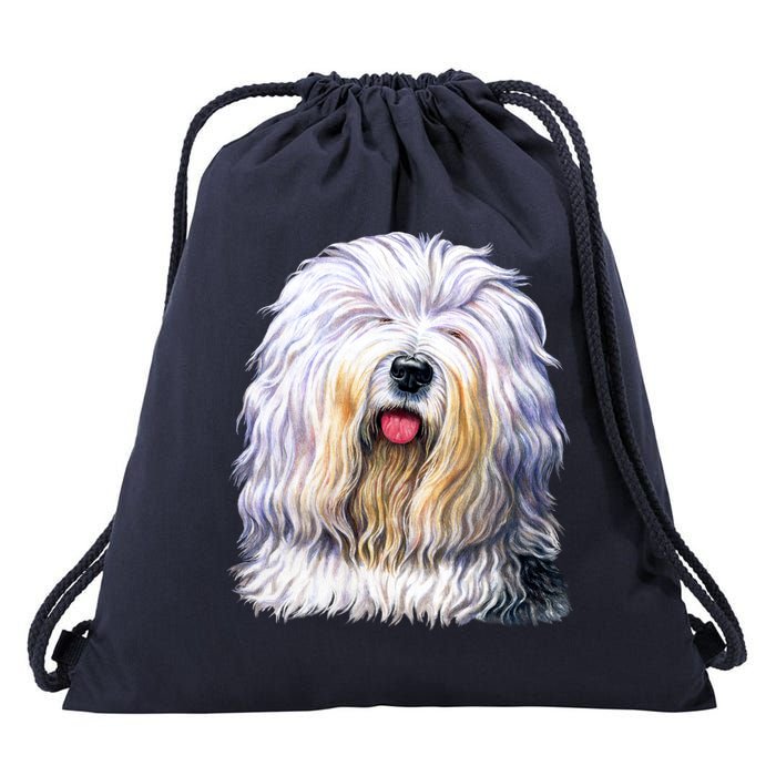 Old English Sheepdog Drawstring Bag