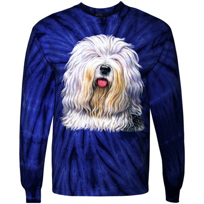 Old English Sheepdog Tie-Dye Long Sleeve Shirt