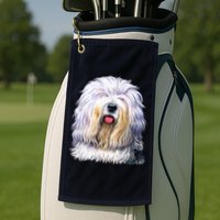 Old English Sheepdog Golf Towel