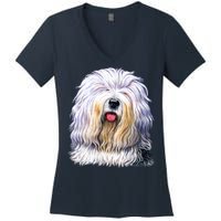 Old English Sheepdog Women's V-Neck T-Shirt