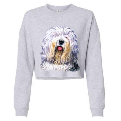 Old English Sheepdog Cropped Pullover Crew